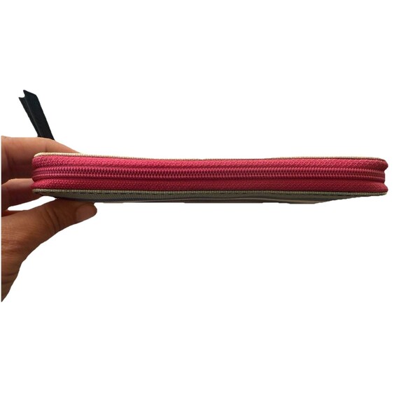 Fossil Eliza Blue Multi Color Striped Zip Around Wallet - Picture 5 of 13